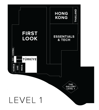 JCK Exhibitors by Floor - Level 1 Neighborhoods - Turkiye