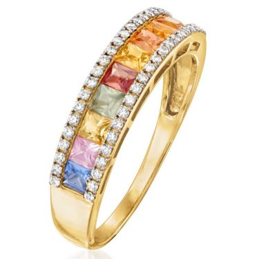 Necklace in 18k white gold with multicolor light gray akoya pearls, 30.9 ct. bicolor topaz, and 0.22 ct. t.w. diamonds, $30,000; Baggins  