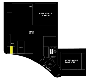 JCK Exhibitors by Floor - Level 1 Neighborhoods - INDIA