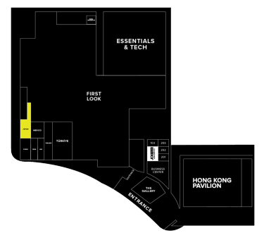 JCK Exhibitors by Floor - Level 1 Neighborhoods - JAPAN