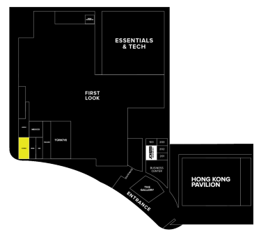 JCK Exhibitors by Floor - Level 1 Neighborhoods - KOREA