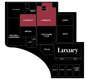 JCK Exhibitors by Floor - Level 2 Neighborhoods - Currents