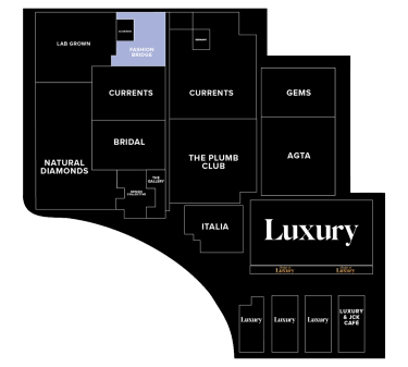 JCK Exhibitors by Floor - Level 2 Neighborhoods - Fashion Bridge