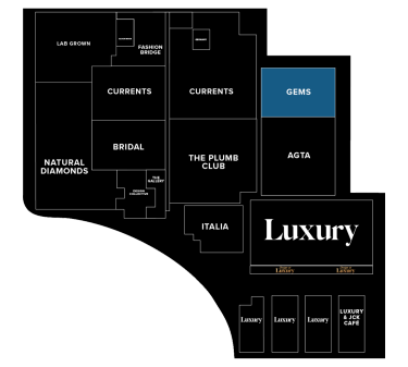 JCK Exhibitors by Floor - Level 2 Neighborhoods - GEMS
