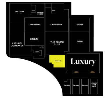 JCK Exhibitors by Floor - Level 2 Neighborhoods - Italia