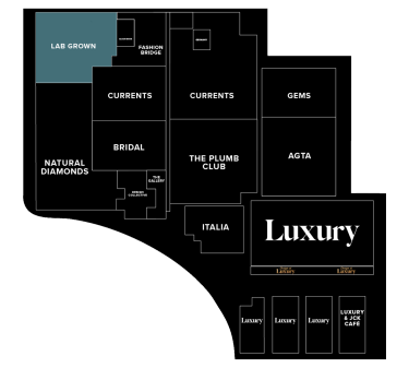 JCK Exhibitors by Floor - Level 2 Neighborhoods - Lab Grown
