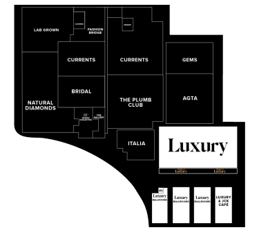 JCK Exhibitors by Floor - Level 2 Neighborhoods - LUXURY
