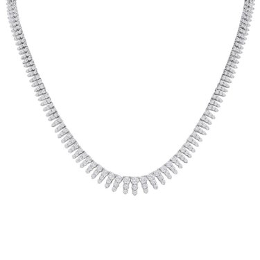 Necklace in 14k white gold with 5.0 cts. t.w. diamonds, $12,799; Ashi