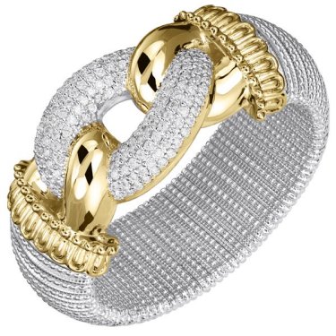Bracelet in 14k yellow gold and sterling silver with 5.95 cts. t.w. diamonds, $38,425; Vahan 