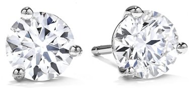 Three-Prong-Stud-Earrings