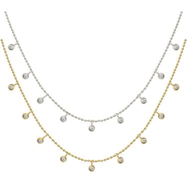 Adjustable Cleopatra necklace with 0.25 ct. t.w. diamonds, $299; KGM Industries 