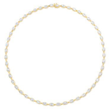 Marquise wave necklace in 18k yellow gold with 13.3 cts. t.w. diamonds, $73,200; Rahaminov 