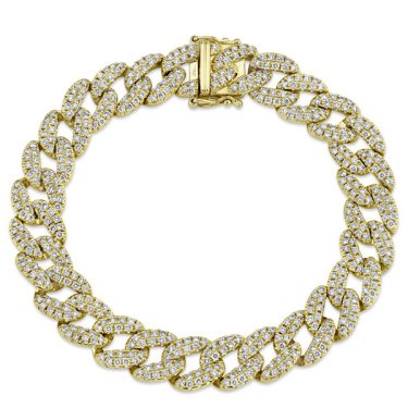 Havana Midi bracelet in 14k yellow gold with 4.36 cts. t.w. diamonds, $9,900; Shy Creation 