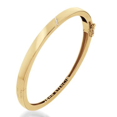 Havana cuff bracelet in 14k yellow gold with diamonds, $3,150