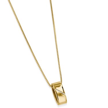 Havana pendant in 14k yellow gold with diamonds, $1,675