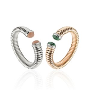 Bracelets in 18k white and yellow gold
