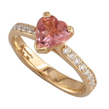 Heart collection ring in 18k yellow gold