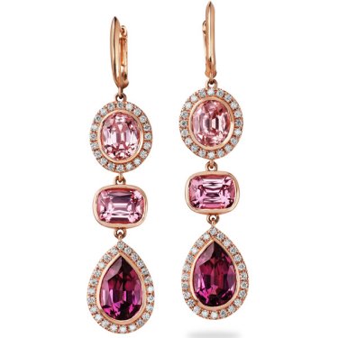 Earrings in 14k rose gold