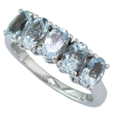 Luminous Collection in 18k white gold with 2.25 cts. t.w. aquamarine