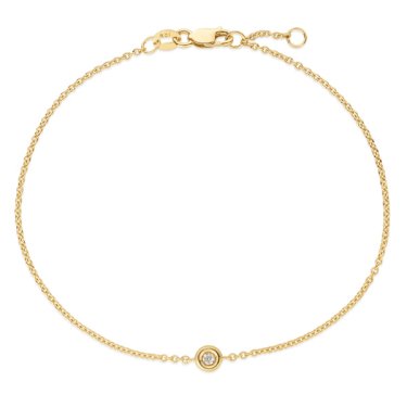 Solo bracelet in 14k gold with 0.02 ct. t.w. diamonds