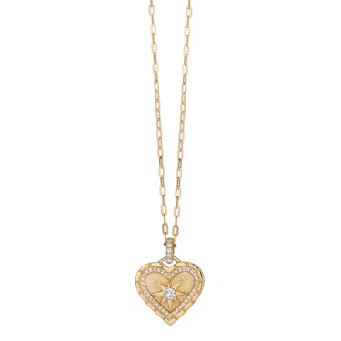 Shooting Star necklace in 14k yellow gold with 0.21 ct. t.w. diamonds, $2,310; Bassali