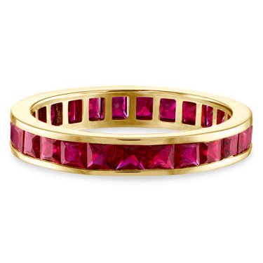 Eternity ring in 18k yellow gold