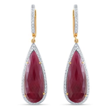 Earrings in 18k yellow gold