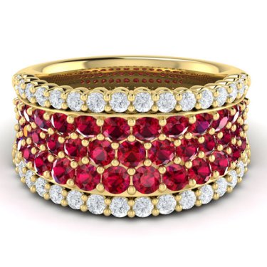 Adella ring in yellow gold