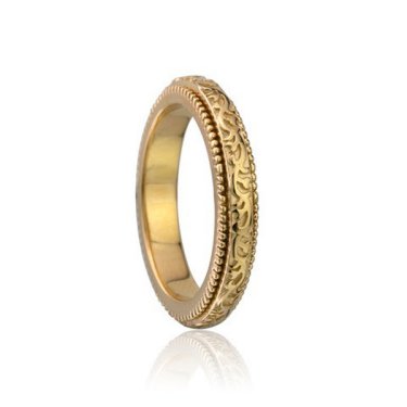 Rosebud ring in 14k yellow gold vermeil, $149; Meditation Rings