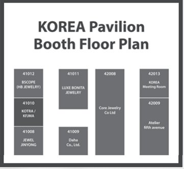 KOREA Pavilion Booth Floor Plan